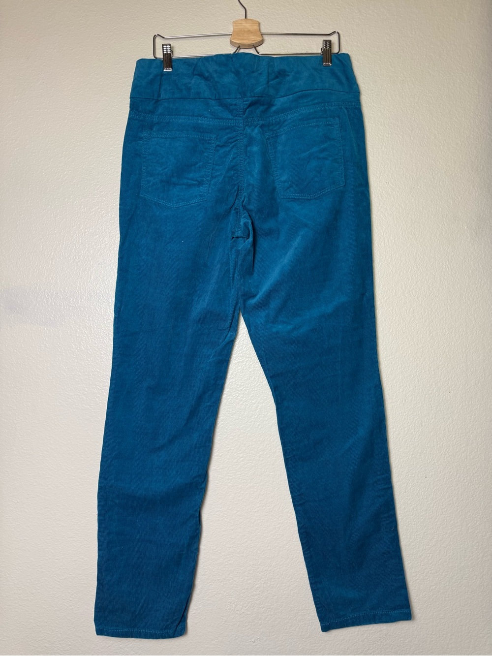 Coldwater Creek 98% Cotton 2% Spandex Teal Corduroy Skinny Pants